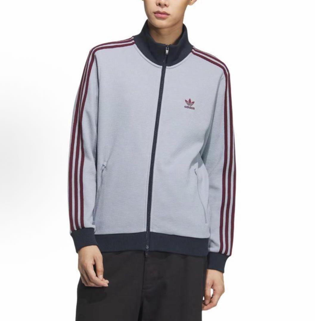 日本未発売M adidas 長袖ジャケット シルバーグレー KB8953