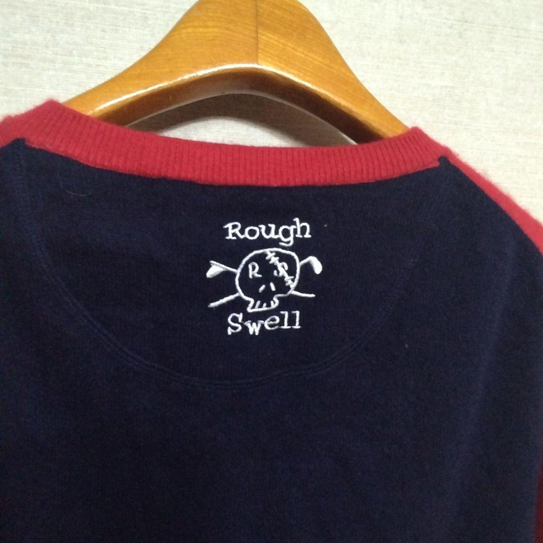 rough & swell Vネックカシミヤセーター L 赤