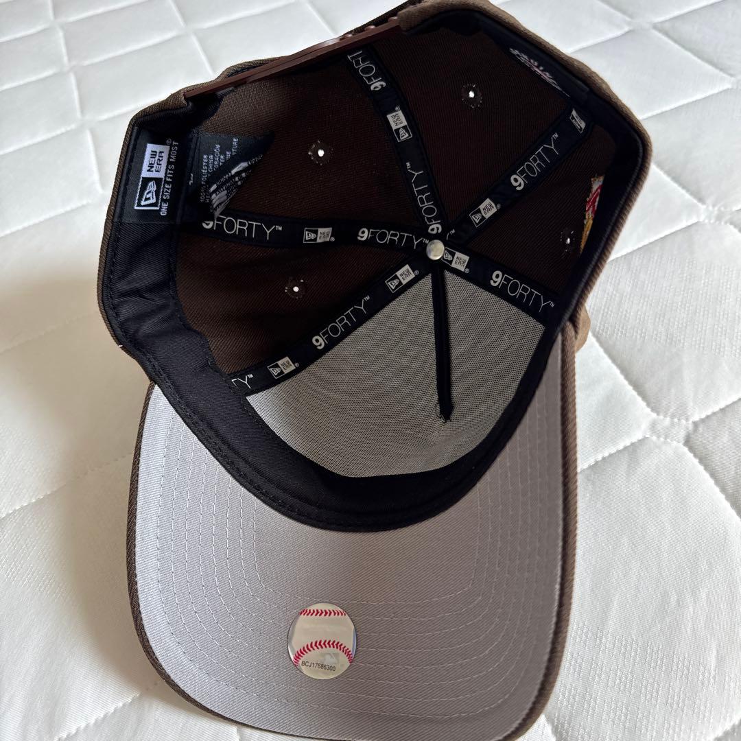 New Era 9FORTY LAドジャース キャップ ブラウン