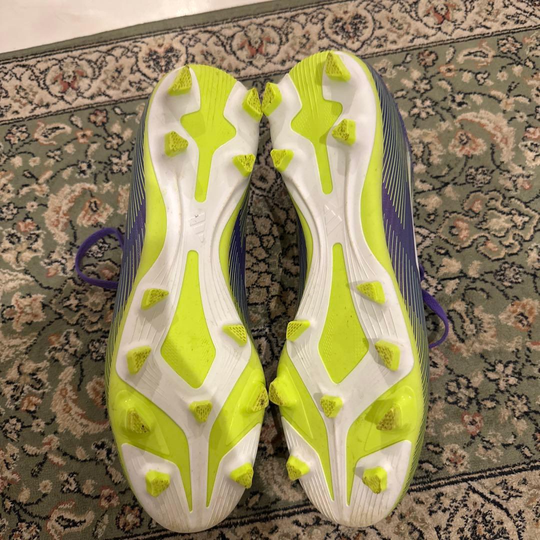 adidas F50 サッカーシューズ 紫/緑 箱付き