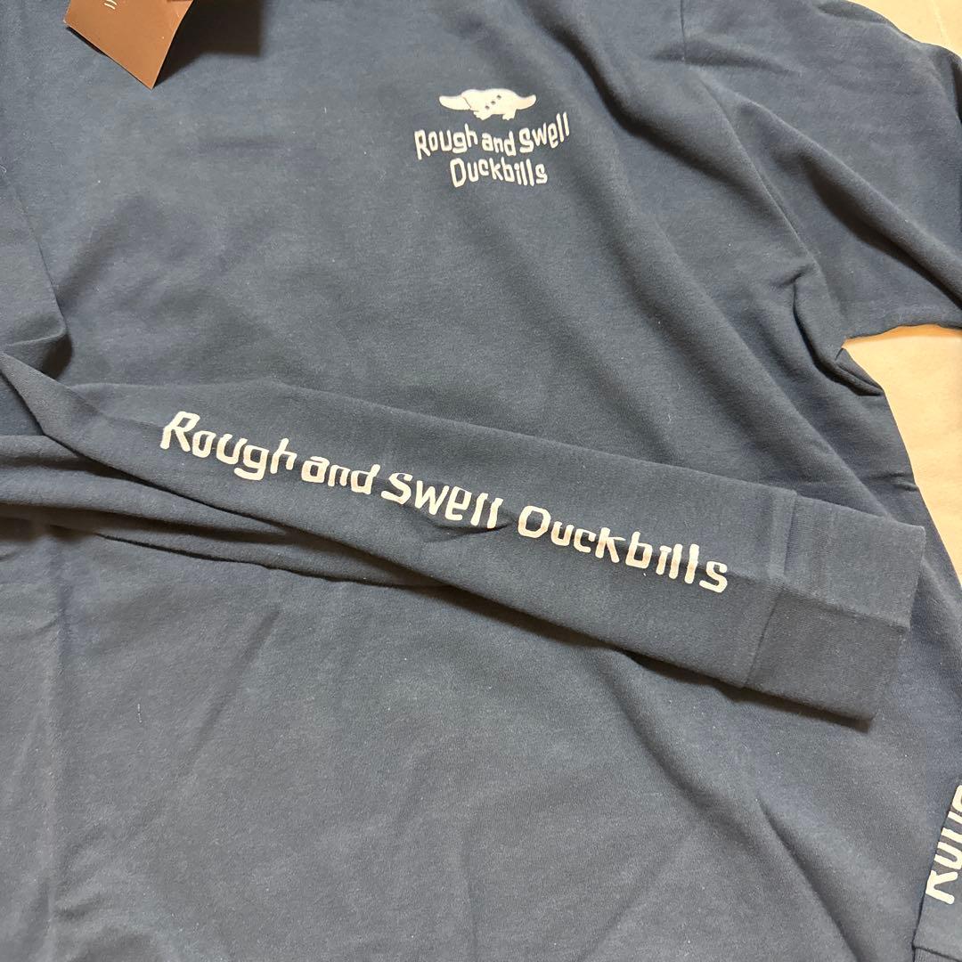 新品　Rough and Swell タートルネックシャツ L ネイビー