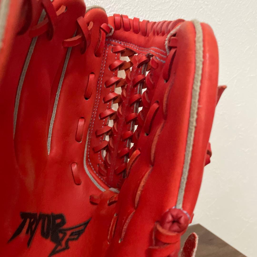 asics Inlet Flex Palm 軟式グローブ オレンジ（左投げ用）