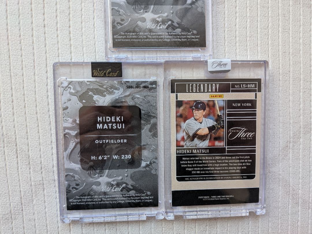 松井秀喜　ヤンキース　直筆サインカード まとめうり　ジャイアンツ