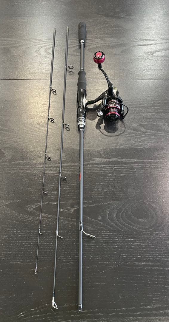 釣りセット2ピーススピニングロッド（180㌢）2000番スピニングリールライン付