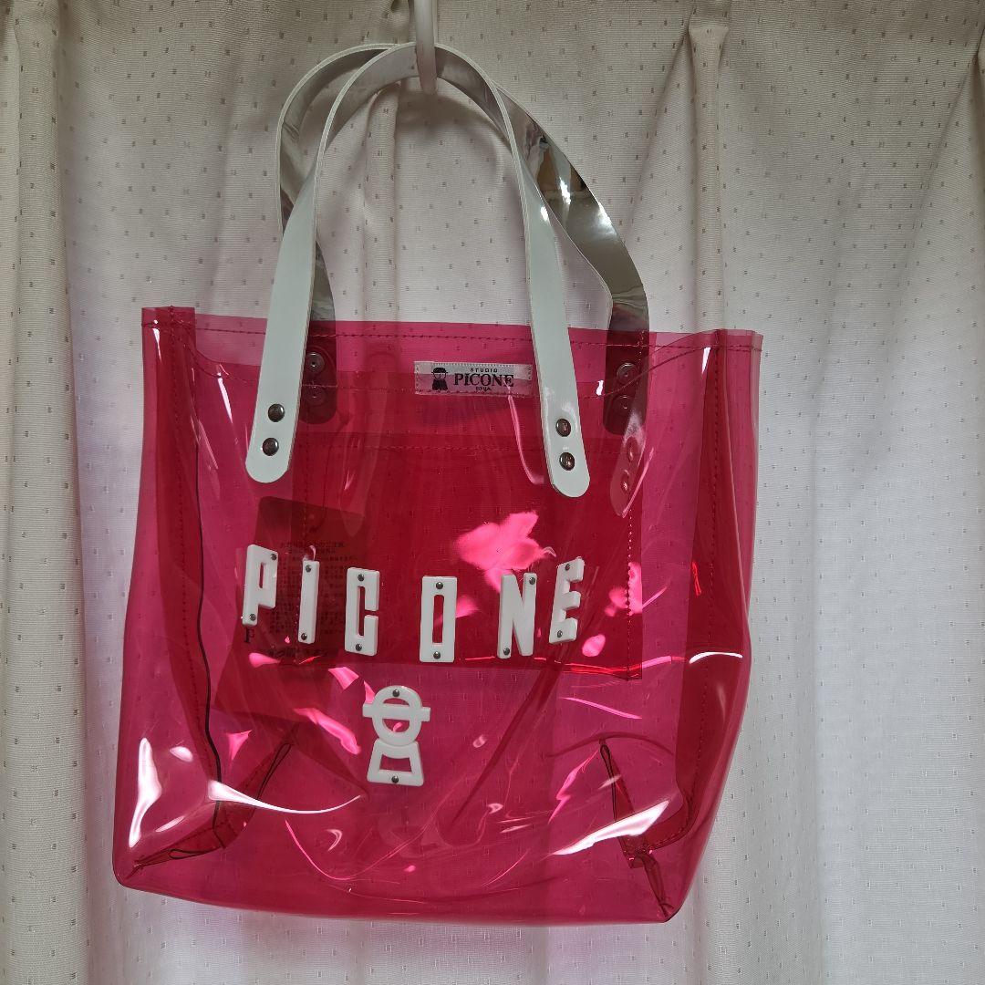 PICONE クリアレッド カ一トバッグ