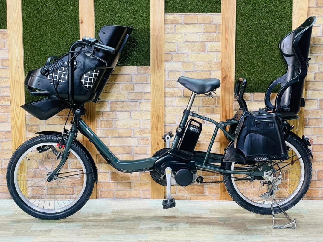 グリーン系 パナソニック 子供乗せ電動アシスト自転車 H3331