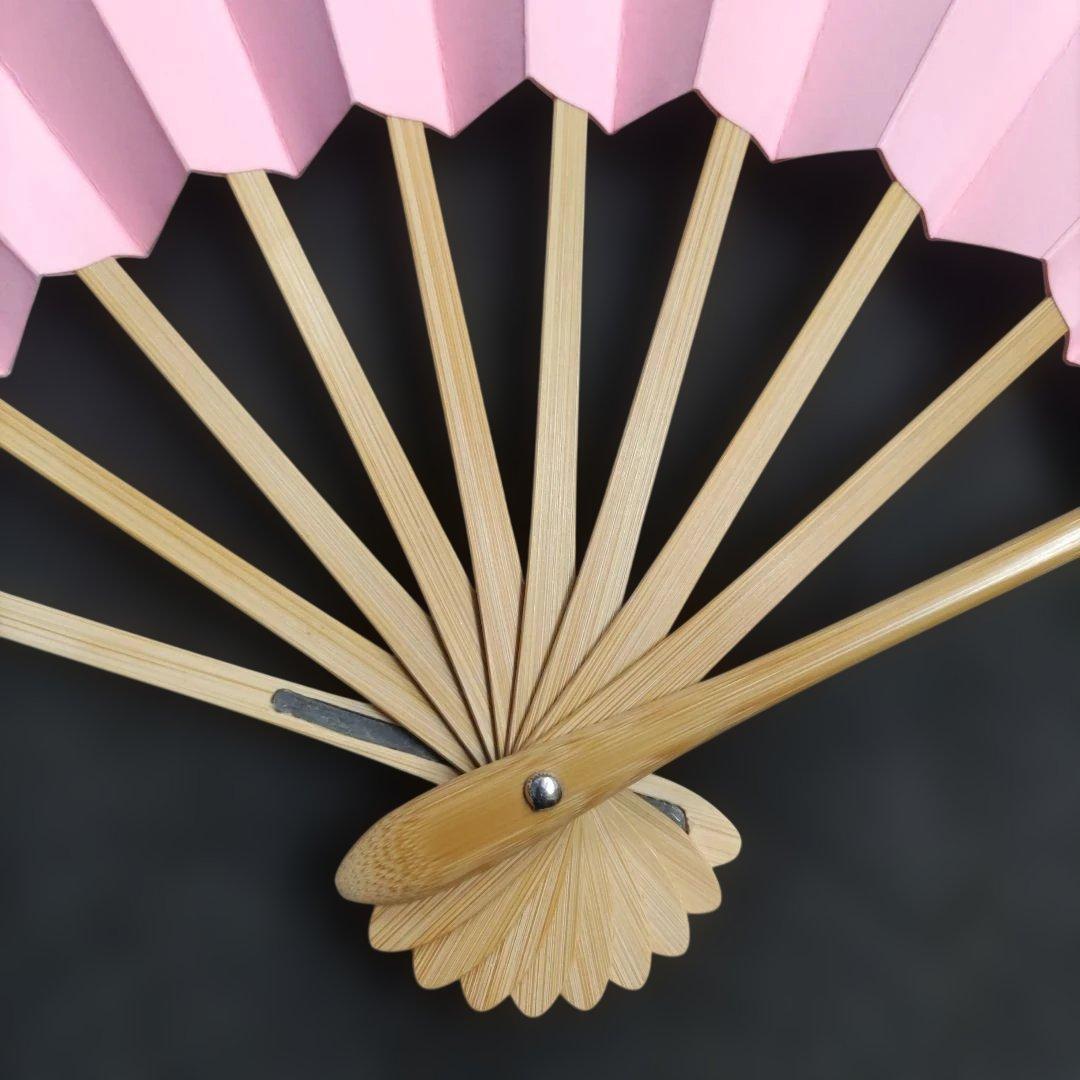 舞扇 (63) 新品未使用 表裏色違い2本セット 美品 扇子 舞台 工芸品