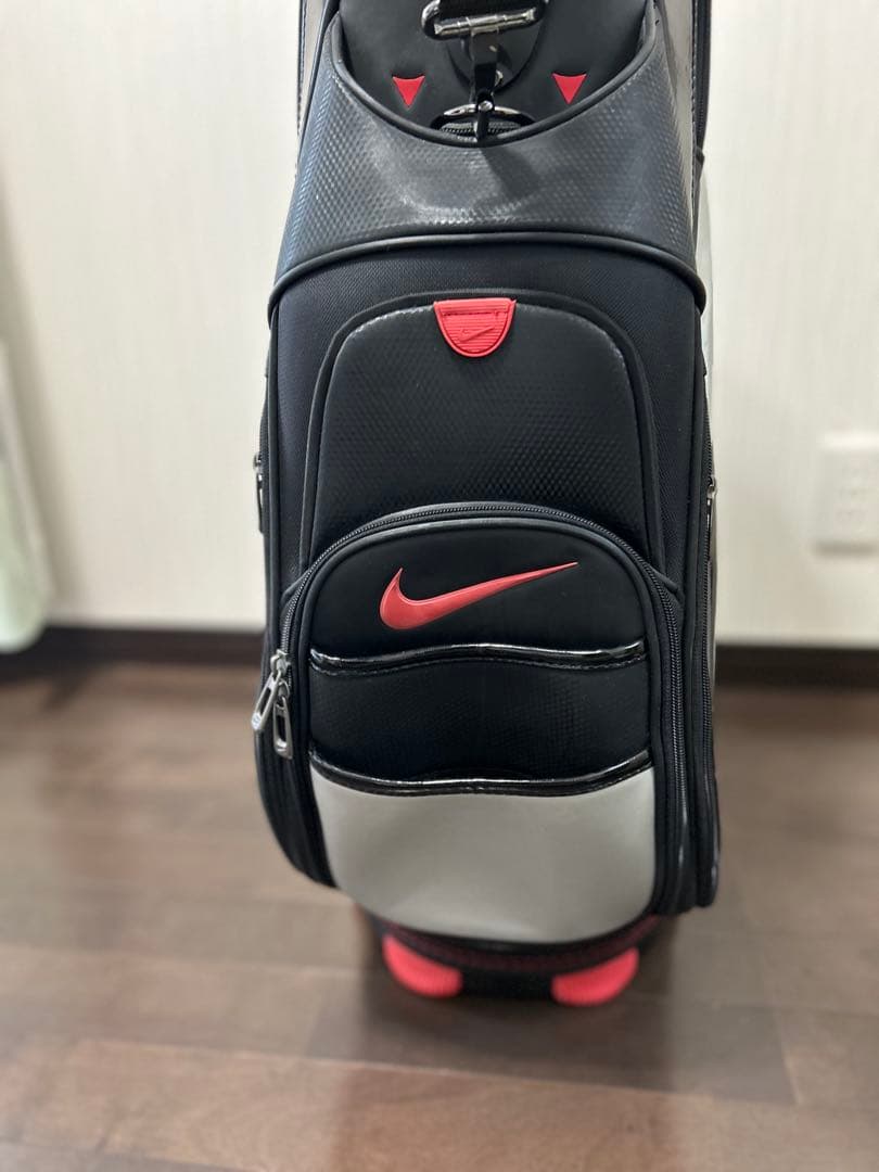 Nike キャディバッグ 黒赤シルバー