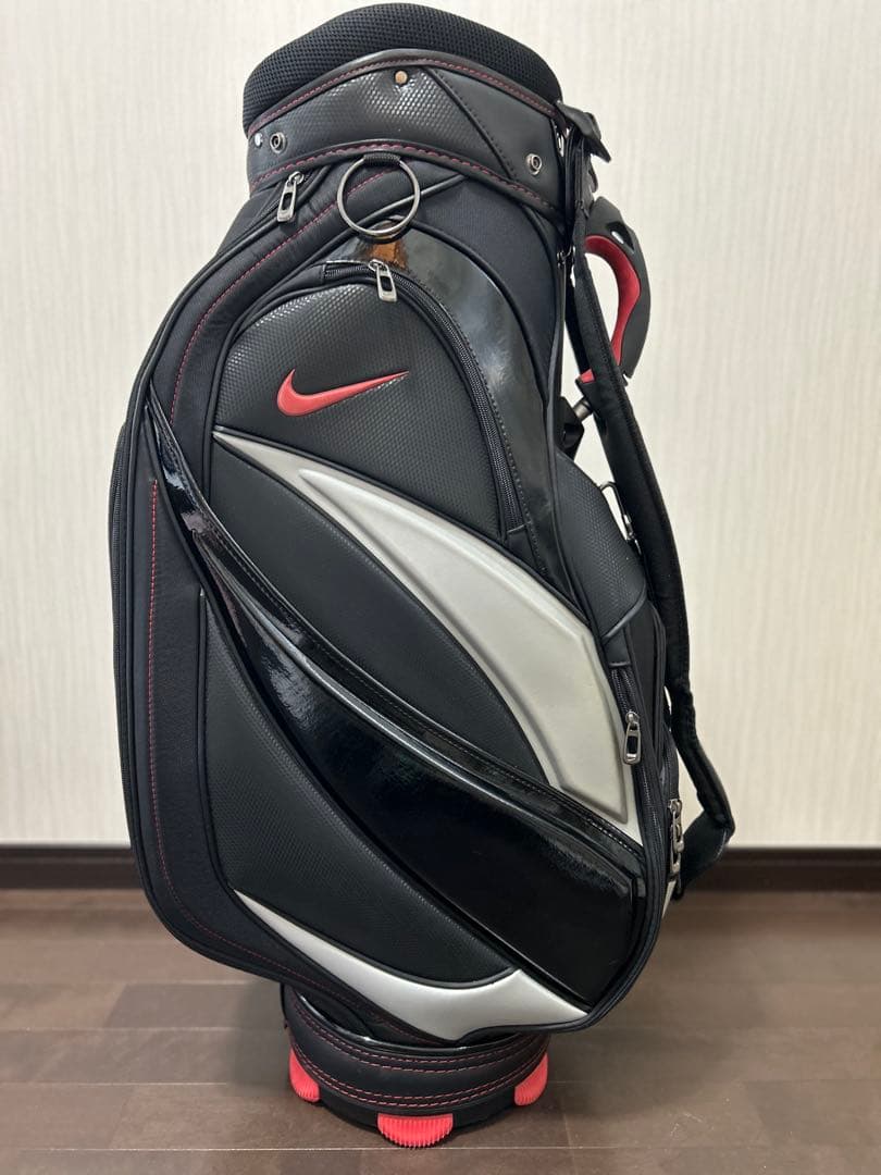 Nike キャディバッグ 黒赤シルバー