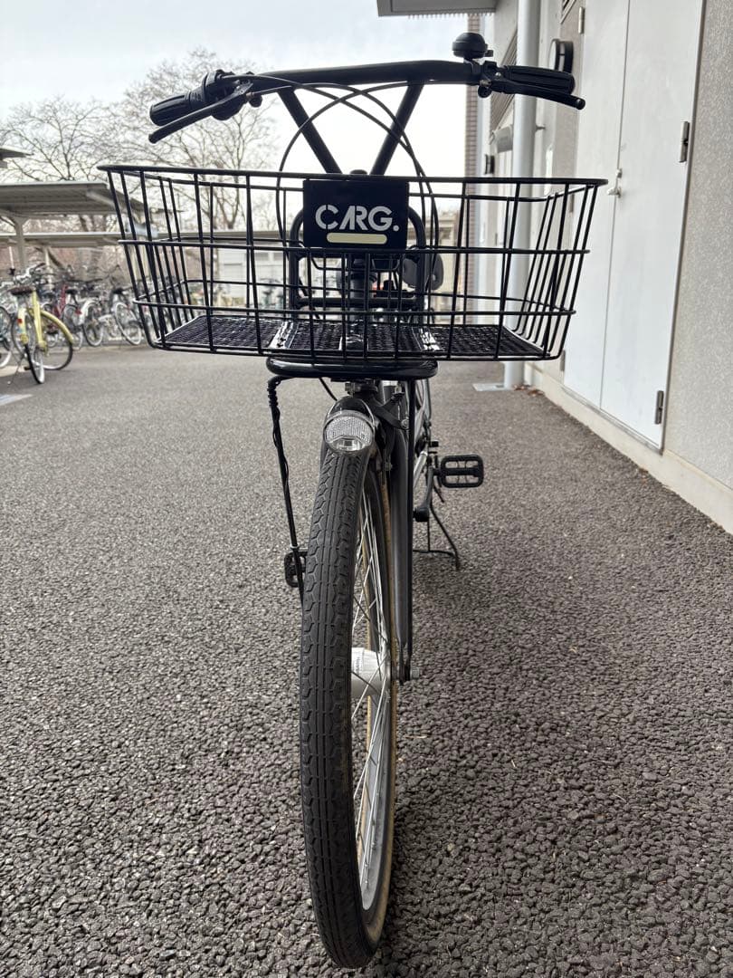 アサヒ Asahi自転車 【美品】 カーグバケット オートライト シティサイクル