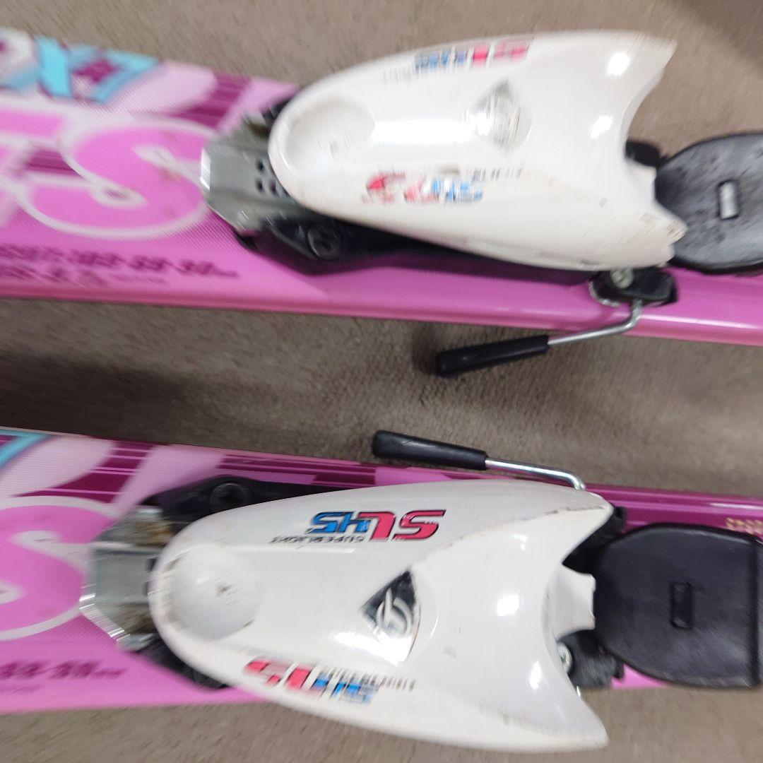 即滑走OK 使用済小学生スキー118cmブーツ22cm23cm2足 ポールおまけ