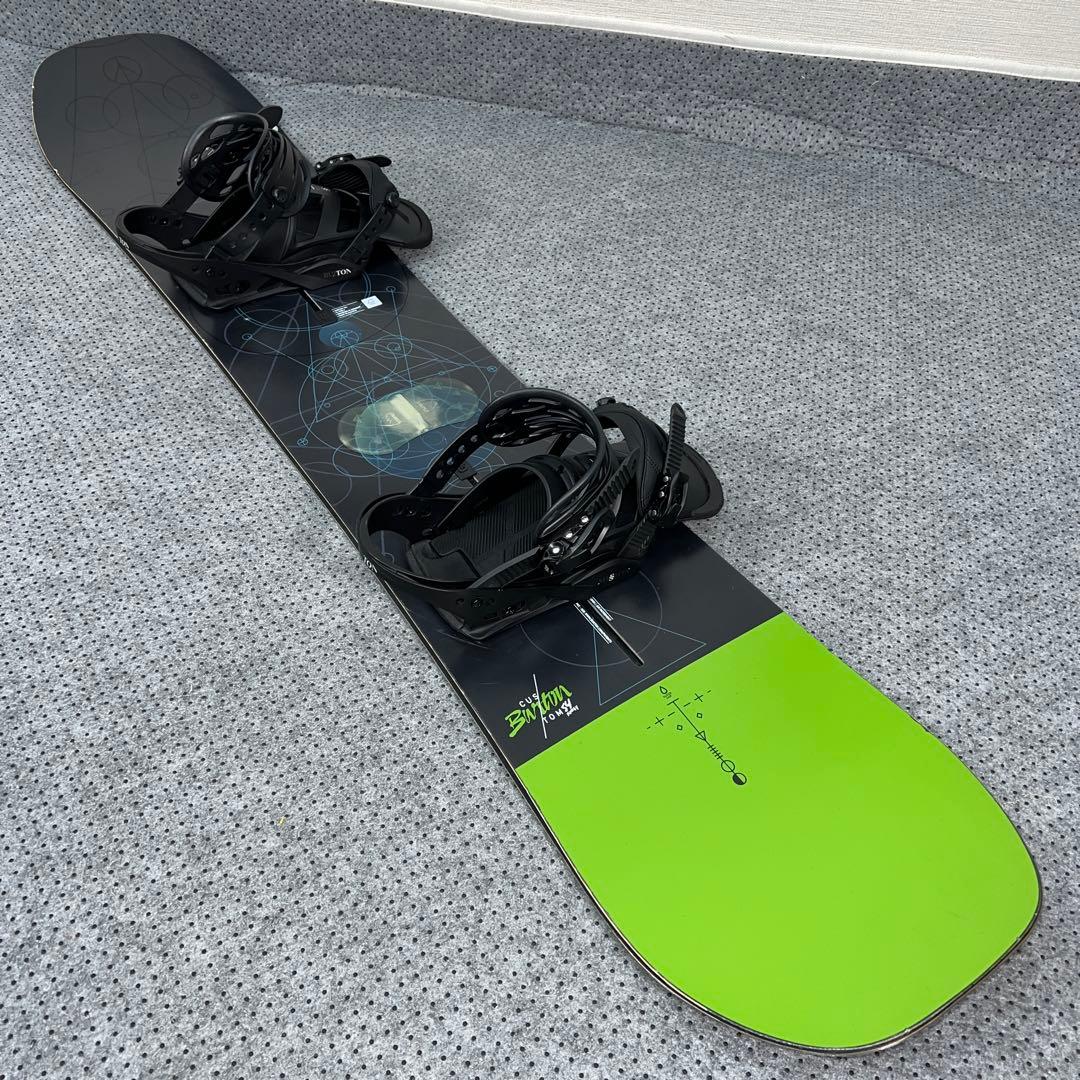 数回使用 154cm BURTON CUSTOM FV×MISSION Sサイズ