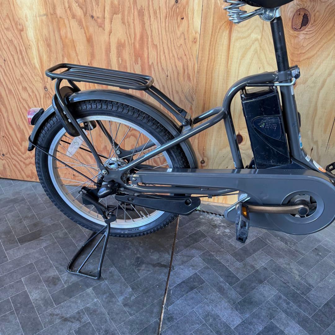 bikke 電動アシスト自転車 グレー バスケット付き