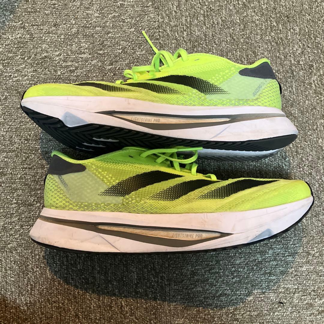 ADIZERO SL2 27.5cm 蛍光イエロー