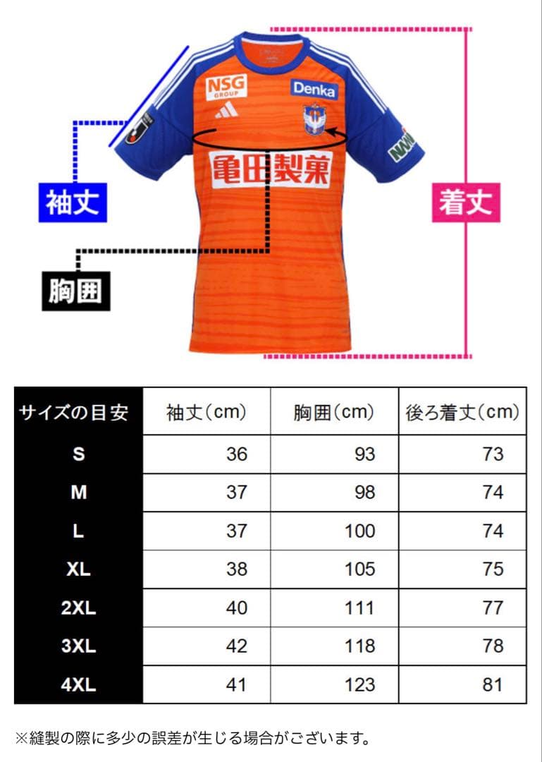 アルビレックス新潟　長谷川元希　2024 ユニフォーム　4XL