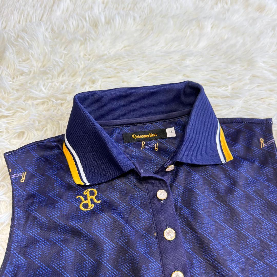 【レザレクション】美品 ワンピース ノースリーブ 総柄 グラデーション S