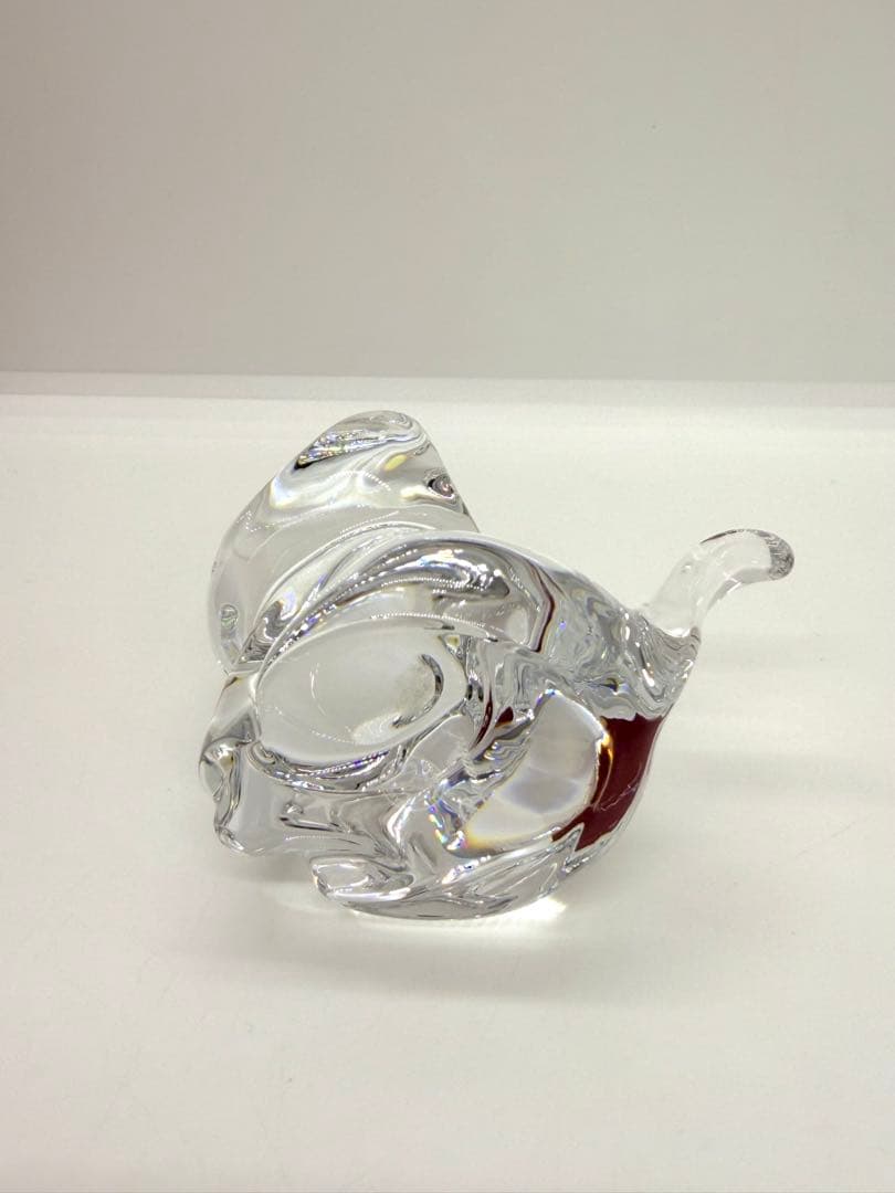 Baccarat バカラ　クリスタル猫の置物　置物
