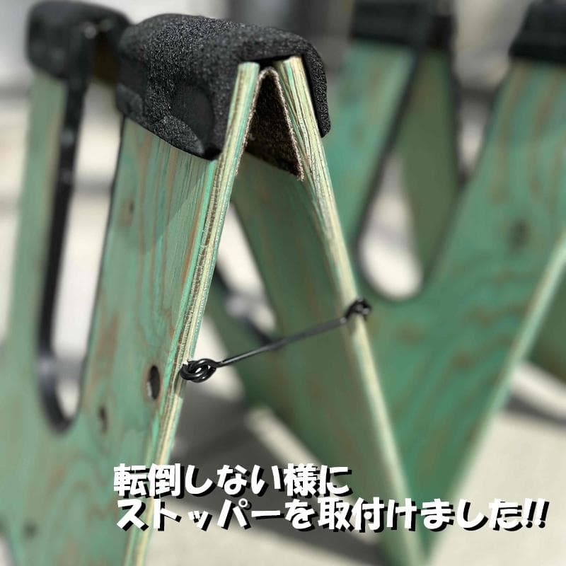 NEW ハンドメイド　ボードベッド ホワイト　サーフボードスタンド