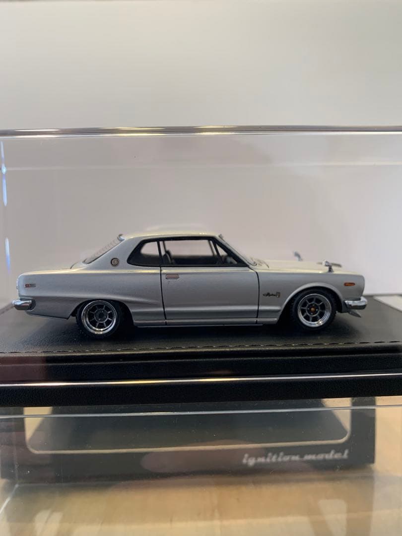 イグニッションモデル　1/43 スカイライン　GT-X KGC10 シルバー