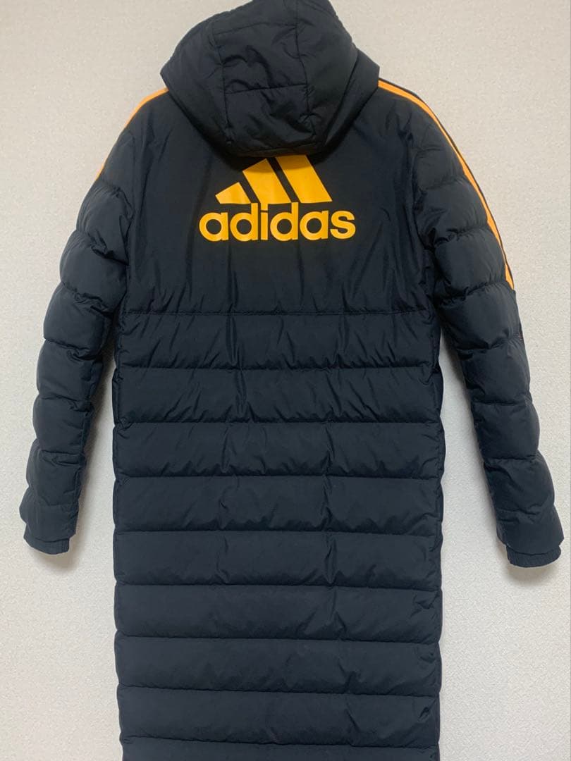 adidas TIRO ベンチコート ブラック×ソーラーゴールド 【美品】