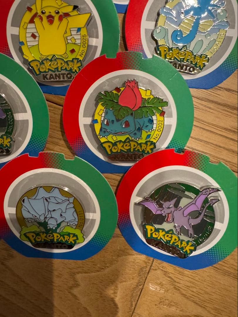 ポケパークカントー　ピンバッジ　10個セット ピカチュウ　ゲンガー他
