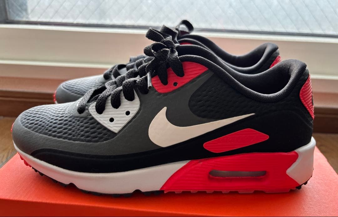 Nike Air Max ゴルフシューズ 女性用 黒/赤/白