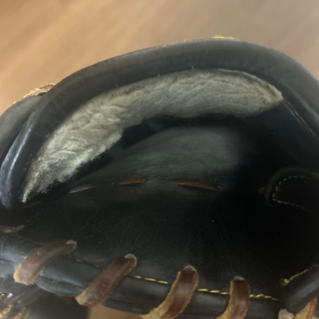 ミズノ 軟式野球グローブ 内野手用　黒