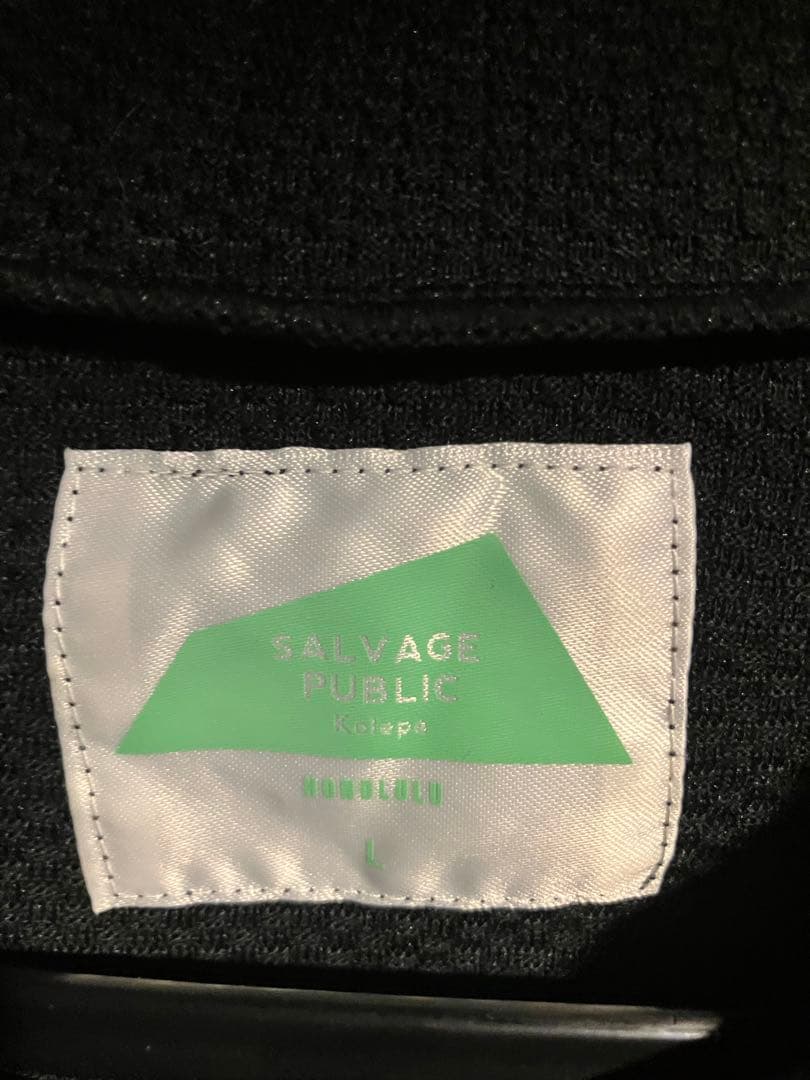 SALVAGE PUBLIC モックネックシャツ Lサイズ 黒