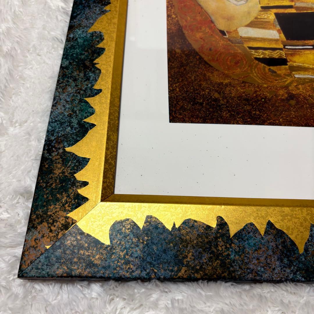 【大型作品】Gustav Klimt クリムト 接吻 フレーム付き