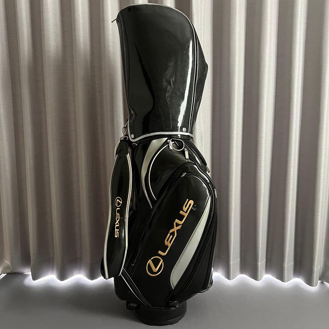 LEXUS レクサス　公式　キャディバッグ ブラック　黒　ゴルフ　GOLF 自立