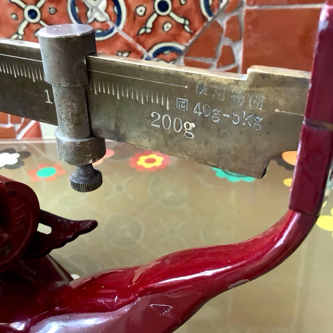 昭和レトロ　上皿竿秤　竿はかり　上皿さおはかり　秤量5kg インテリア雑貨