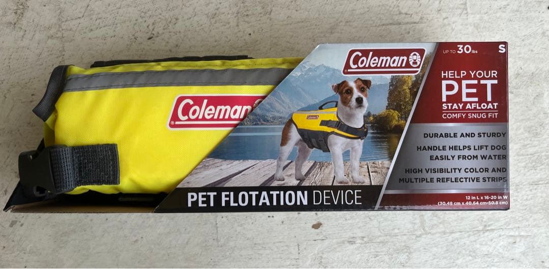Colemanペットプールボートビーチ湖のFlotationベスト