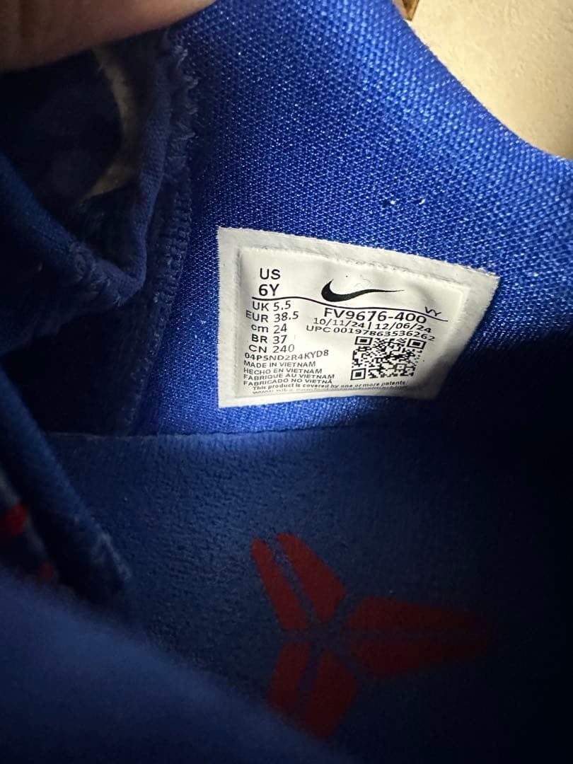 kobe6 DodgersドジャースGS 傷汚れあり24cm 靴のみ箱付属品なし