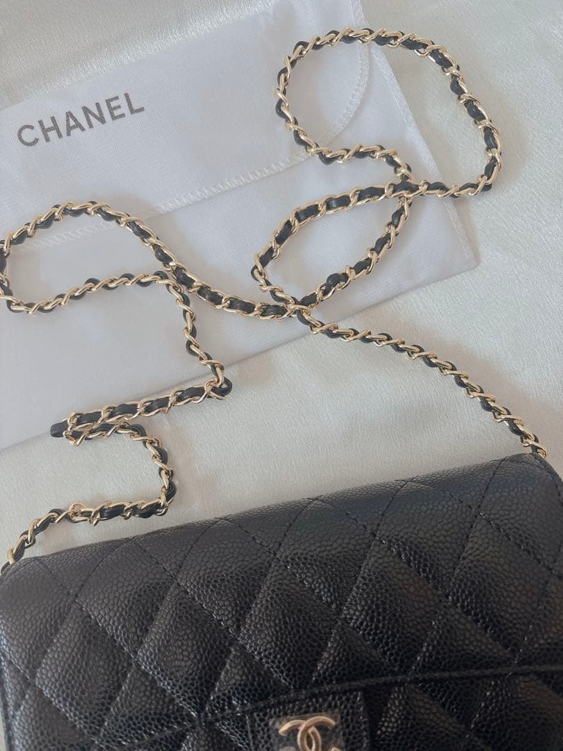 CHANEL ノベルティーブラック キルティング 財布