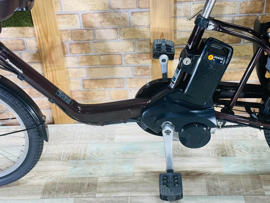 ブラウン 大容量モデル パナソニックギュット子供乗せ電動アシスト H2966