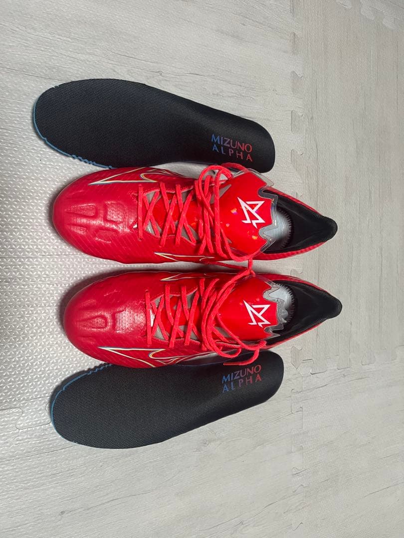 Mizuno Alpha eliteサッカーシューズ 27.5cm レッド