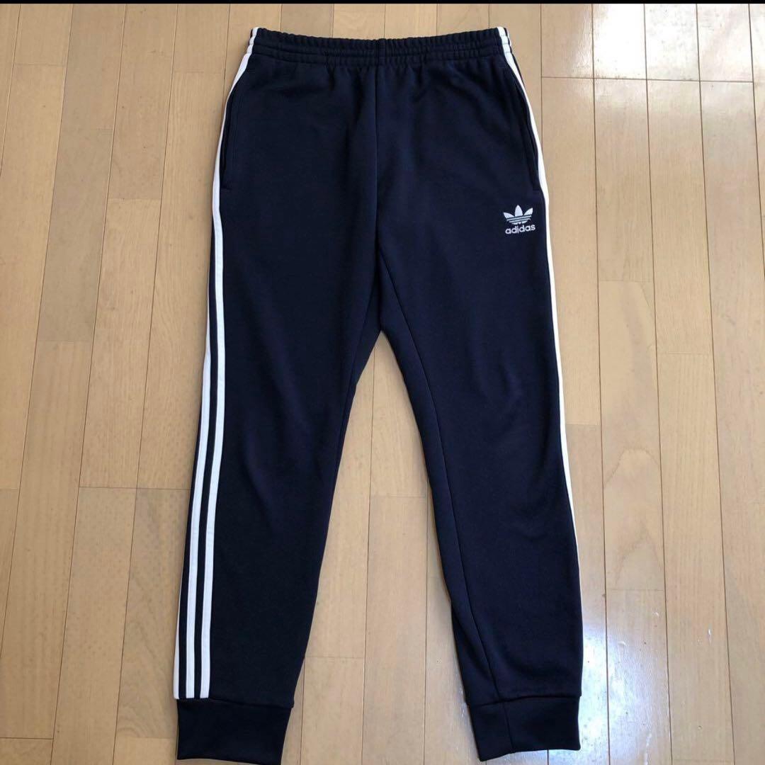 値下げ！試着のみadidas ジャージ上下 セットアップ　ネイビー XLサイズ