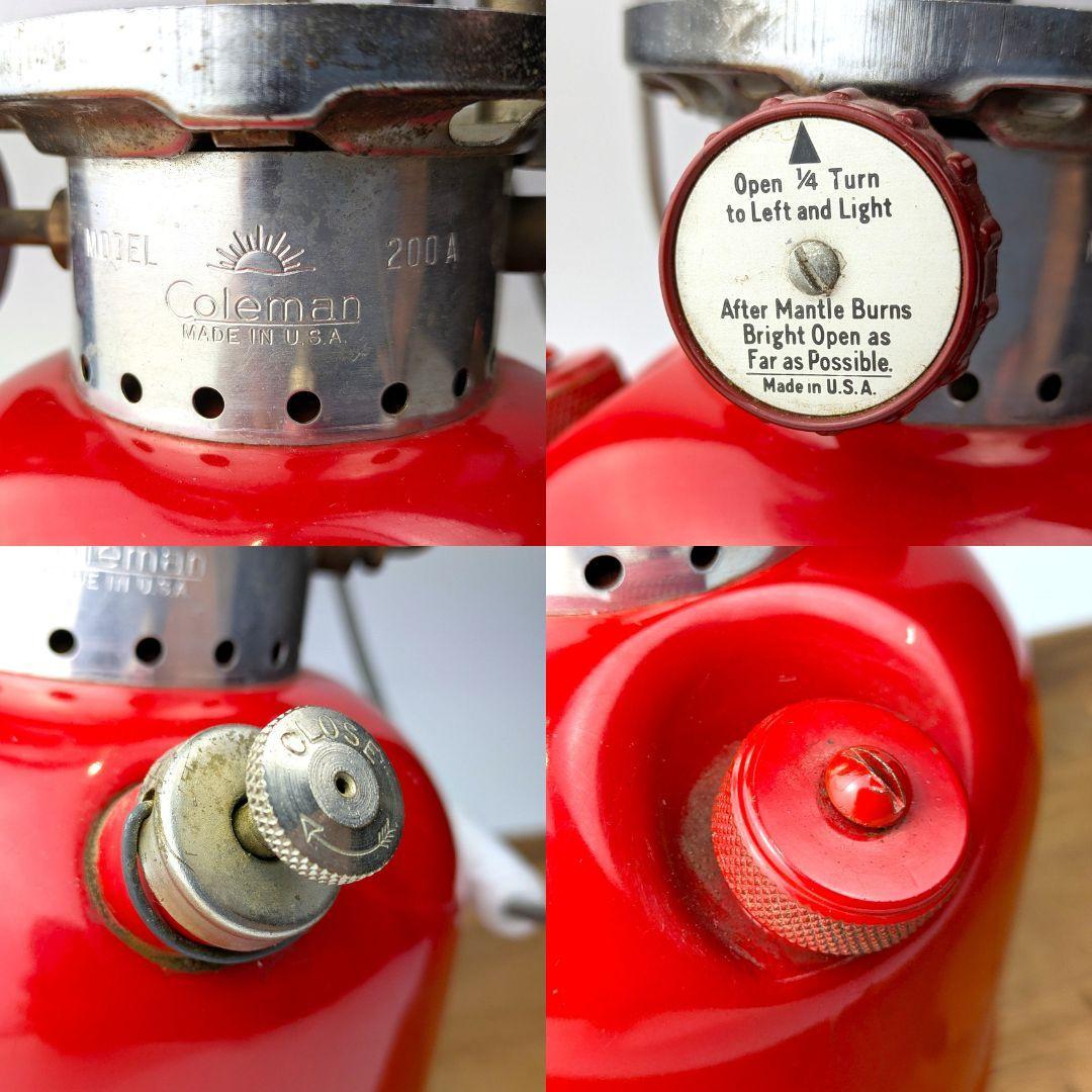 Coleman パテペン コールマン 200A ランタン 67年3月 レッド