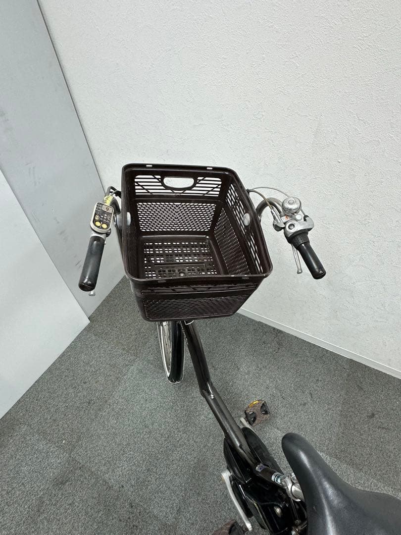 ヤマハpas little more 子供乗せシート付き電動自転車　大型カゴ付き