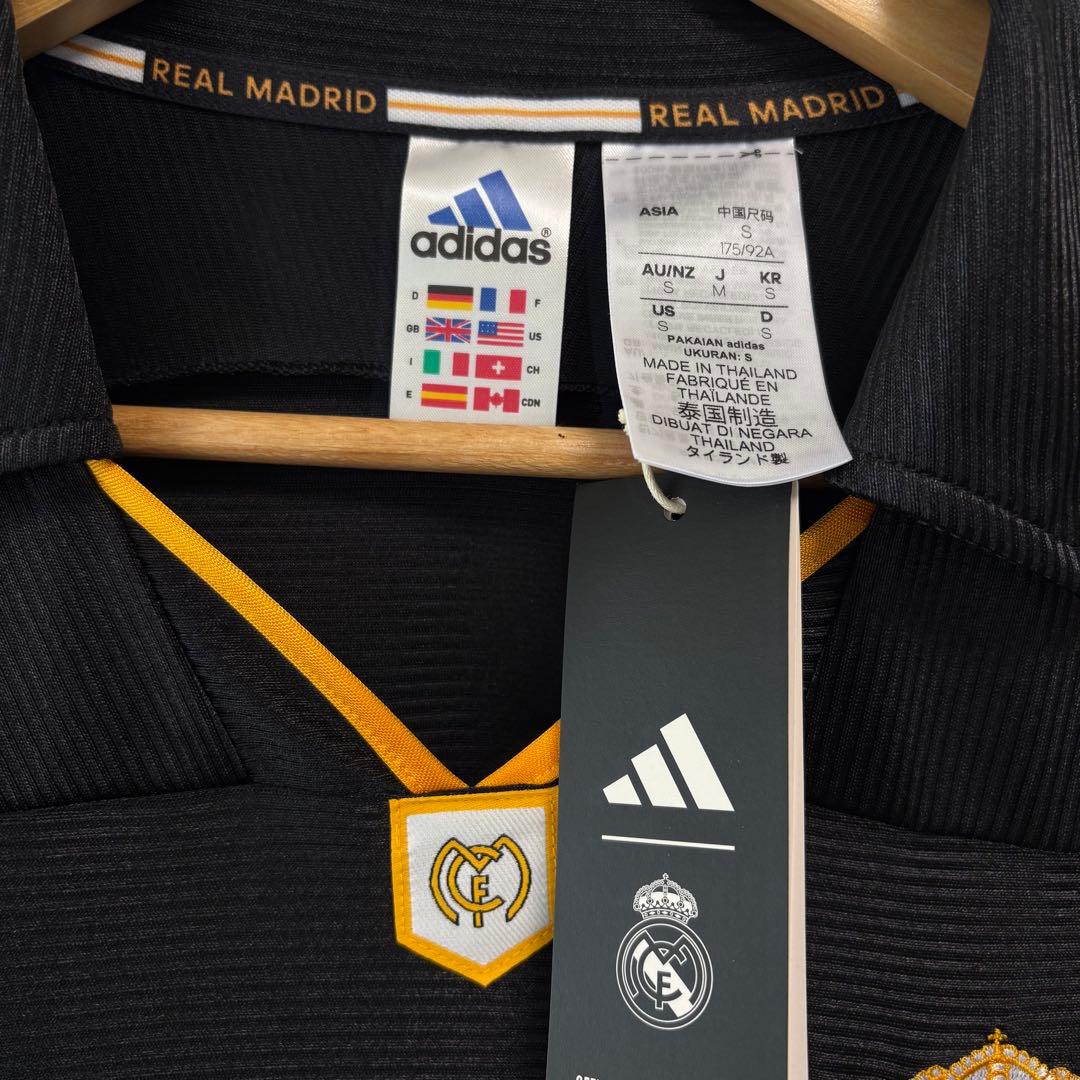 adidas レアルマドリード 99/00 復刻 アウェイ ユニフォーム M 黒