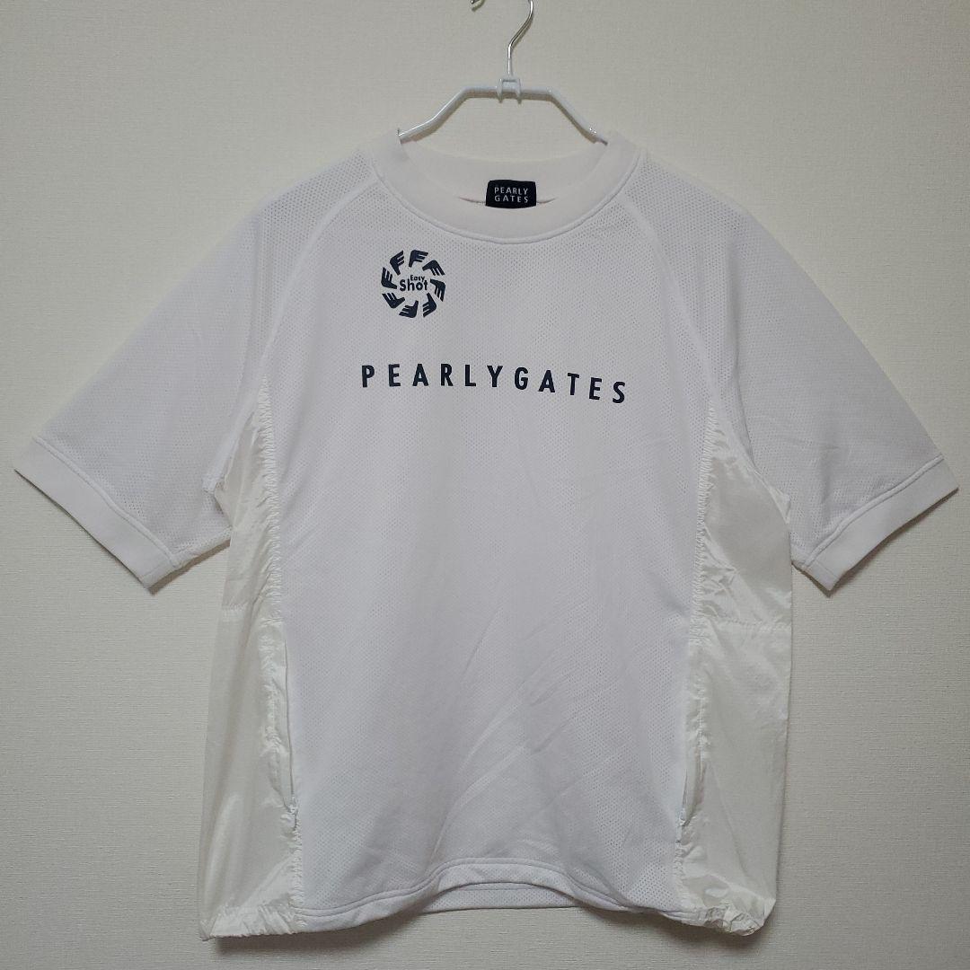 【美品】PEARLY GATES パーリーゲイツ メッシュシャツ ホワイト 5