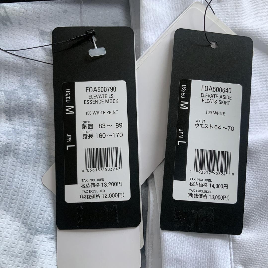 新品オークリーゴルフ【L】春夏セットアップ モック長袖＆スカート