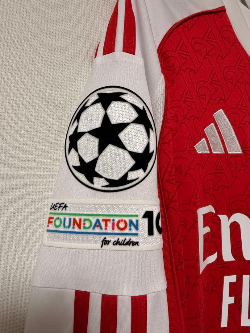 25-26 アーセナル長袖　アディダス　サッカーユニフォーム正規品　美品
