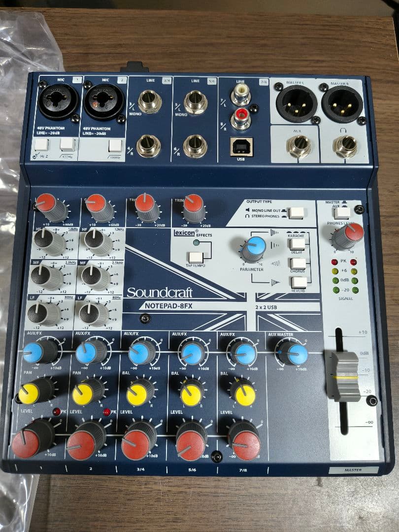 Soundcraft Notepad-8fx ミキサー ②