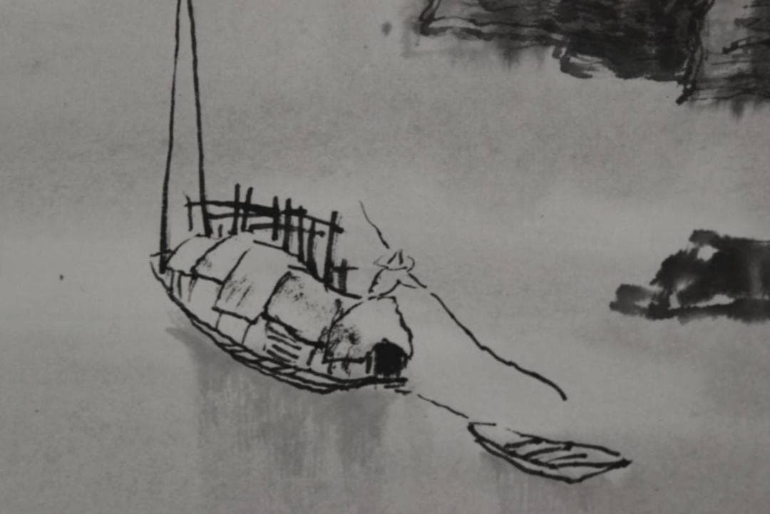 作者不詳/中国山水図/桂林/掛軸/名家伝来/AA-466