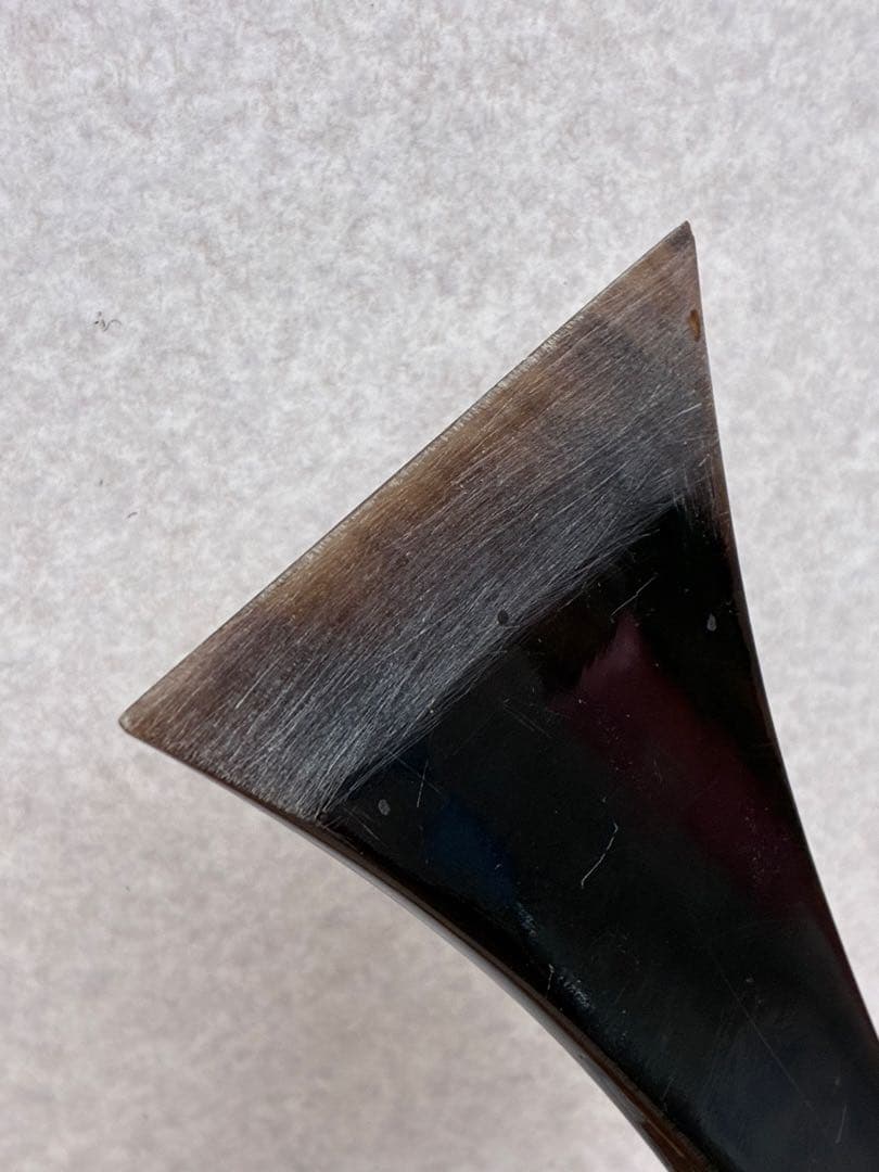 Z003）高級　天然素材　水牛？　三味線　バチ　撥　和楽器　弦楽器