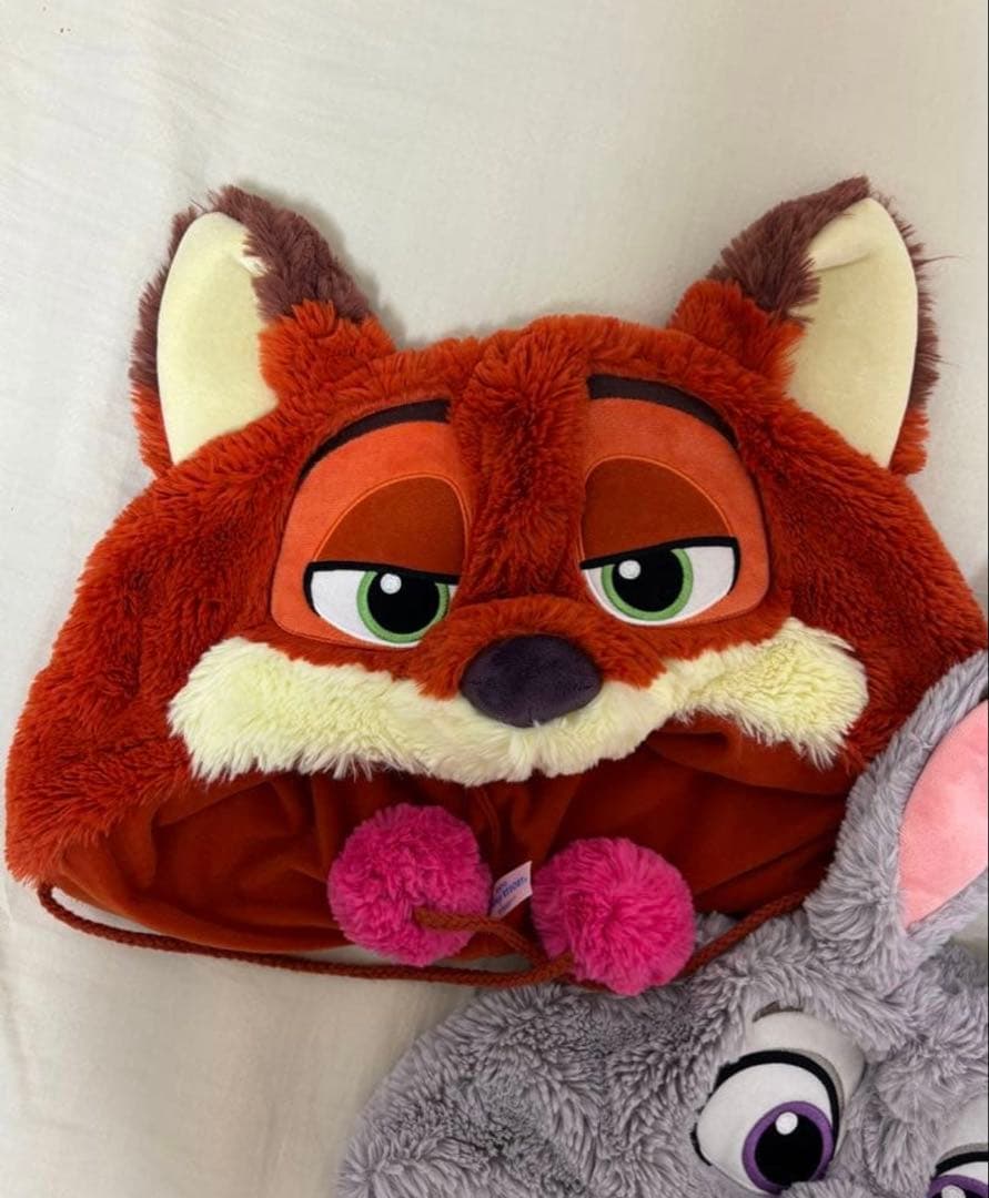 ディズニー ニック・ワイルドとジュディ　ファンキャップ　タグ付き　ズートピア