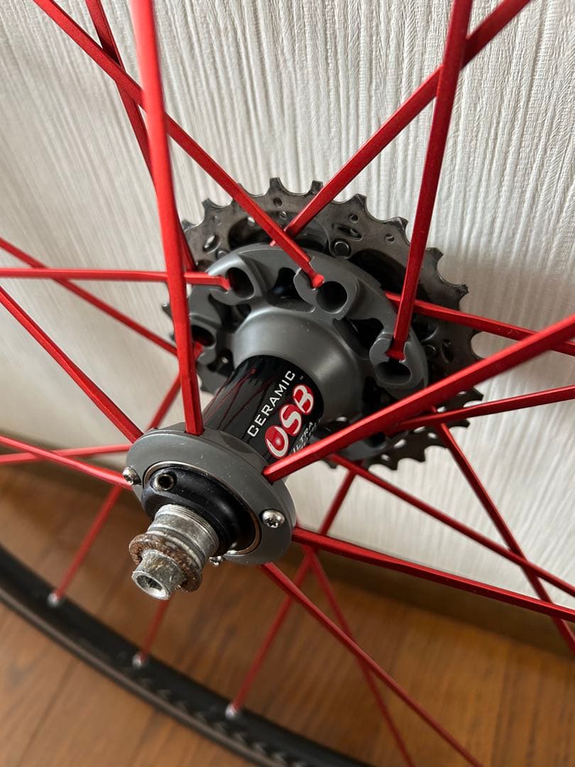 【値下げ中‼️】フルクラム　レーシングゼロ　限定レッドスポーク C15