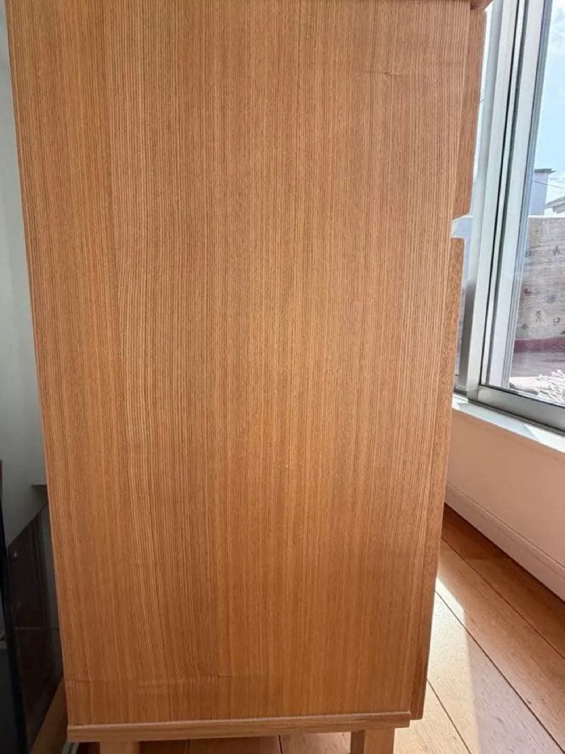 無印良品　タモ材キャビネット 2引き出し 2扉