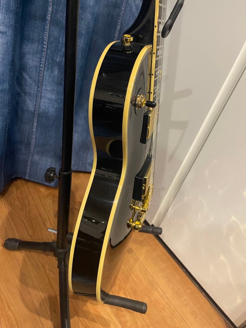 Epiphone レスポールカスタム　ブラック　ネック折れ修理済み　整備済み
